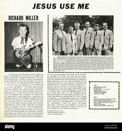 Richard Miller – “Jesus Use Me” 